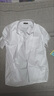 名创优品（MINISO）冰丝短袖衬衫男夏季新款舒适凉感透气日系百搭宽松衬衣 白 L 实拍图