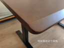 喜米莱实木电动升降桌电脑桌学习桌书桌家用办公桌电竞桌子可升降工作台 插排款【3节隐藏双电机】黑胡桃 【加厚30MM桌面】长120x70x75CM 实拍图