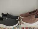 足力健老人鞋一脚蹬中老年休闲鞋玫瑰妈妈鞋25116007J 藕粉色-38 实拍图