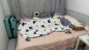 绒毯ins法兰绒盖毯冬季办公室午睡毯披肩四季通用沙发毯儿童毯子 黑粉蝴蝶结【双面绒 可铺可盖】 100cm*150cm 实拍图