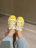 骆驼（CAMEL）【迪丽热巴同款】柠萌丑萌鞋女运动休闲鞋 L25A202062 米/黄  37 实拍图