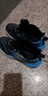 李宁热卖男童运动鞋防滑秋冬季皮面加绒儿童运动鞋中童男孩跑步鞋女童男 8002黑蓝 加绒 30 码内长19cm 实拍图