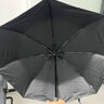 天堂 全自动晴雨伞三折 黑胶防晒遮阳伞一键开收易甩干两用伞 炭黑色 实拍图
