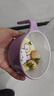 COOKSS儿童辅食碗餐具宝宝碗餐具防烫儿童小孩训练专用可爱吃饭碗紫色兔 实拍图