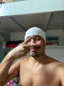 匹克泳帽男女长发舒适游泳布帽时尚护耳不勒头不粘发泳帽 白色YSF4509 实拍图