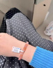 百年老鳯祥天然锦鲤冰飘南红手串女款红玛瑙水晶手链红色本命年 锦鲤红冰飘南红收藏级6mm素圈手 实拍图