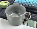 古莜轻奢咖啡杯子高档欧式下午茶咖啡杯套装高颜值拉花杯碟拿铁杯浅灰 实拍图