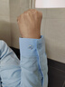 猫人长袖衬衫女蓝色职业2025秋季通勤正装职业工作服蓝衬衣浅蓝色38 实拍图
