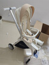 smartstroller遛娃神器婴儿推车可坐可躺轻便折叠双向高景观0-6岁用宝宝溜娃车 香槟白(铝合金车架+3D舒适透气) 实拍图