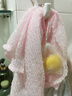 青柚（Cyan pomelo）日本进口洗澡巾女士温和型强力去污搓澡巾去角质沐浴巾长条搓背巾 【1条装】 QKG-005泡立（粉色） 实拍图