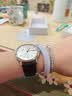 十瑞（SHIRUI）双面鳄鱼皮表带真皮男适用于欧米茄万国江诗丹顿浪琴积家手表带女 黑色黑线-无扣开口 13mm 实拍图