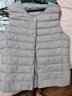 雪中飞经典新款基础舒适轻薄羽绒便捷短款保暖羽绒小马甲轻盈便携舒适 静谧灰|8210-女 M 165/88A 实拍图