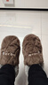 安尚芬包根大码棉拖鞋男秋冬加厚全包情侣保暖居家舒适厚底防滑毛毛拖鞋 咖啡【保暖防寒】 42-43 适合40-41 实拍图