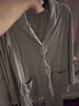 十月结晶月子服春秋薄款产妇棉产后孕妇睡衣哺乳家居服套装绿色 XL码 实拍图