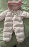 巴拉巴拉童装婴儿羽绒服连体衣宝宝2025新款冬装加厚保暖哈衣爬服萌趣造型 粉色小猫-白鸭绒 80 cm-充绒量82g 实拍图