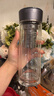膳魔师（THERMOS）双层玻璃杯400毫升男女士茶水分离水杯泡茶杯带茶漏TCGE-400D GY 实拍图
