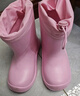 牧萌儿童雨鞋男童女童防水立体宝宝防滑耐磨卡通雨靴 粉色独角兽 16码 实拍图