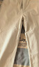 马登工装美式复古棉籽壳原色牛仔裤男秋季cleanfit宽松直筒休闲长裤子 米白色 【微喇/美式高街男裤】 L 实拍图