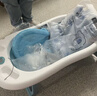 十月结晶婴儿洗澡盆新生儿大号可折叠智能感温格洛里蓝浴盆浴网浴垫3件套 实拍图