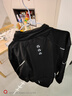 西骑者（WestBiking）骑行服秋冬季套装男女款抓绒保暖衣服长袖长裤内裤防风防寒套装 黑白套装-防风抓绒保暖 3XL 实拍图