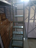 实邦仓储登高车带轮子可移动仓库梯子货架取货登高平台车滑轮超市货梯 6步梯（平台1.3米）灰色 实拍图