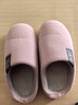 洁丽雅棉拖鞋女秋冬季室内家居防滑保暖拖鞋厚底毛毛女士家用男棉鞋外穿 紫色 【抗菌升级款】 36-37 (适合35-36码) 实拍图