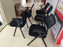 海艾珈培训椅带板折叠椅办公椅洽谈椅会议椅可折叠学习椅 带桌板 实拍图