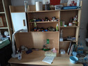 甘慕书桌学习桌书柜一体电脑桌台式家用学生写字带书架桌子办公桌 【豪华加高款】橡木色120cm 【加大单桌】 实拍图