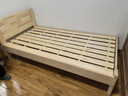 意米之恋 橡胶木实木床大板床1m*1.9m床+5cm椰棕床垫包安装 DB-B01 (套装) 实拍图
