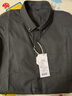 京东京造【法兰绒】衬衫男长袖衬衫休闲男衬衫外套秋冬 深灰色 41 实拍图