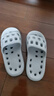 乐拖浴室速干凉拖鞋男夏镂空漏水厚底洗澡情侣居家拖鞋  浅灰42-43 实拍图