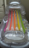 INTEX 58802充气扶手靠背浮排水上休闲冲浪浮排儿童玩具 蓝银随机发 实拍图
