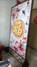 斯丽凯新中式入户屏风隔断客厅玄关现代简约布艺办公室双面简易实木座屏 画面1 70cm宽*180cm高 实拍图