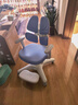 护童（Totguard）儿童学习椅可调节升降学生四背坐姿椅  G985Ultra_奇思蓝 含脚踏 实拍图