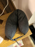 无印良品（MUJI） 舒适颈部靠枕 旅行u型枕颈枕飞机护颈椎旅行枕 助睡眠护颈枕脖枕 深灰色 宽16*长64cm 实拍图