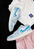 耐克（NIKE）球鞋定制AIRJORDAN1波塞冬之怒晕染渐变运动休闲低帮板鞋男女同款 【波塞冬之怒】_全新正品  假一赔十 42.5 支持鉴定假一赔十 实拍图