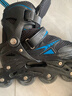 小状元溜冰鞋儿童旱冰鞋成人加厚合金支架轮滑鞋男女头盔护具套装黑蓝M 实拍图