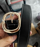 回力皮带女时尚百搭针扣腰带装饰韩版潮ins风休闲简约裤带2025新款 黑色【105cm】 实拍图