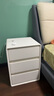 锦汐床头柜实木奶油风收纳柜卧室2025新款床边柜简约轻奢高级感置物柜 【加厚实木】40CM-三抽# 实拍图