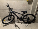 喜德盛山地自行车黑客380避震前叉21速禧玛诺变速X6铝合金车架通勤代步 黑/灰色（25款） 15.5寸（建议身高150-165cm） 实拍图