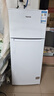 奥马（Homa）125升双门省电小冰箱 小型电冰箱家用 出租房宿舍冷藏冷冻两用 双开门两门二门 白色 BCD-125H 实拍图