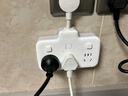公牛（BULL）转换插头/品字形一转二插座/无线转换插座/电源转换器 适用于卧室、厨房 2位分控插座 GN-96023 实拍图