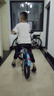 凤凰儿童自行车6-10-15岁男女学生折叠单车中小学生童车 高配-辐条轮-白蓝色 20寸-适合身高135以上选择 实拍图