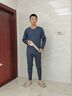 雅鹿男士保暖内衣男加绒加厚套装含羽绒蚕丝防寒加大码秋衣秋裤打底衣 深灰圆领(上衣+裤子套装) XL (109-130斤) 实拍图