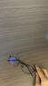 普莱斯（pulais）防蓝光防辐射近视眼镜框架理工男眼睛女可配变色平光眼镜片5022 黑色(单镜框) 实拍图