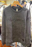 啄木鸟男士高端卫衣2025秋冬新款加绒加厚百搭潮流套头长袖休闲时尚上衣 深灰色 XL 【建议135-150斤】 实拍图