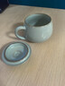 雅瓷汝窑茶杯办公室陶瓷杯子带盖喝茶泡茶杯小青杯礼盒装 汝窑小青杯 340ml 1只 实拍图