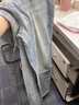 真维斯（JEANSWEST）牛仔裤女2025秋季显瘦高腰拖地直筒宽松阔腿裤潮流百搭浅蓝XL 实拍图