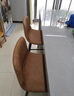 北欧轻奢吧台椅家用高脚凳现代简约酒吧椅子靠背椅网红ins前台椅 疯马皮/棕色-座高75CM 实拍图
