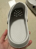 男士外穿EVA拖鞋男沙滩鞋居家凉拖女拖鞋软底一字拖洞洞鞋凉拖鞋 灰色 44 -45【尺码偏小】 实拍图